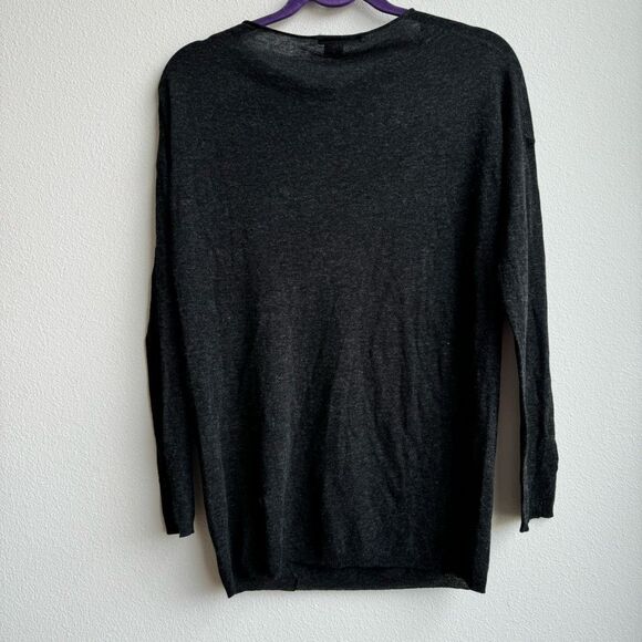 $5/$25 VINCE Mercerized Wool Boat Neck Knit Relaxed Lightweight Sweater Size XS - Picture 5 of 7